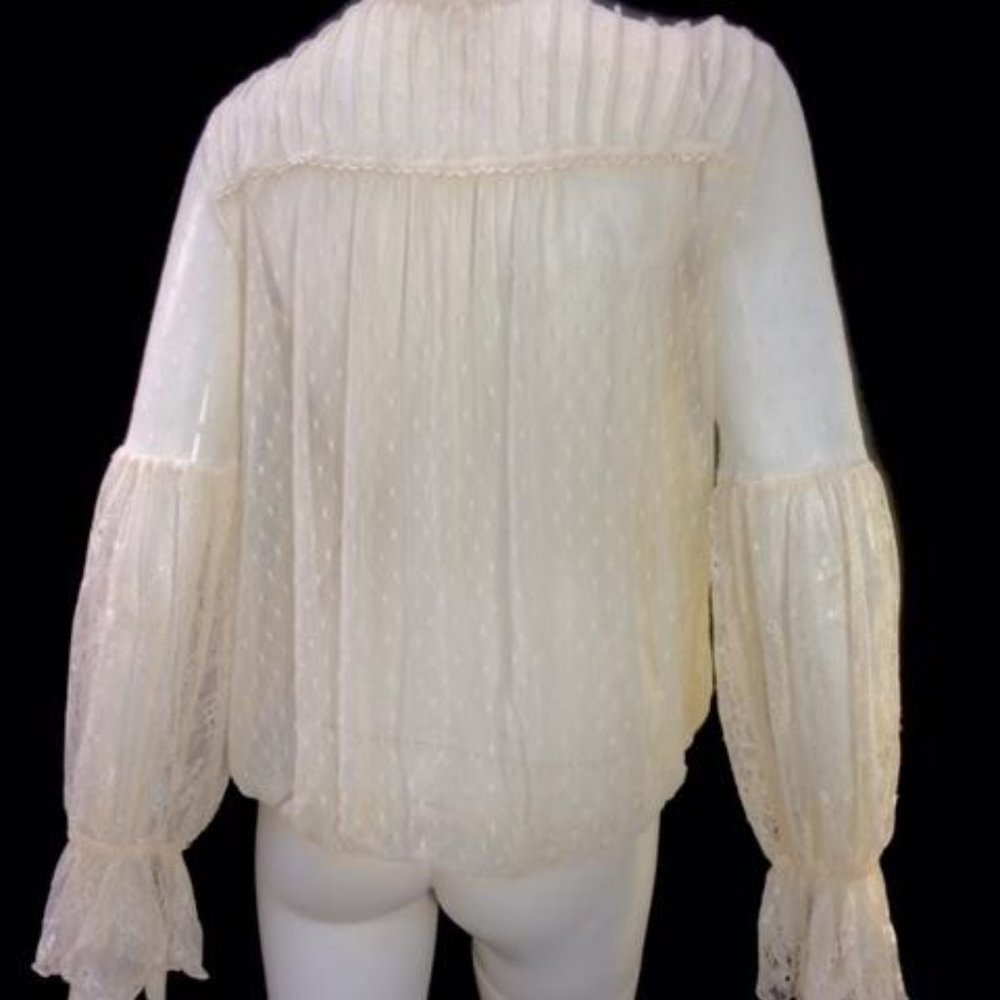 Free People Ivory Lace Top - NEW WITH TAGS - Picture 3 of 9